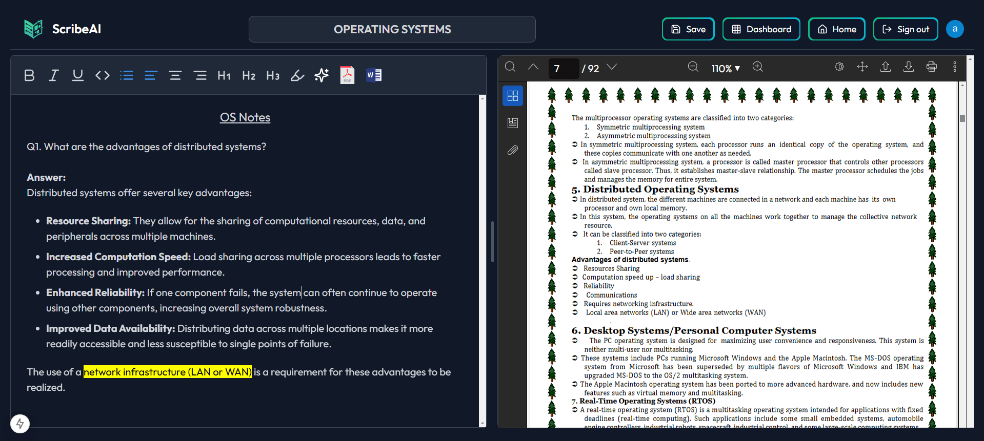 ScribeAI demo in action